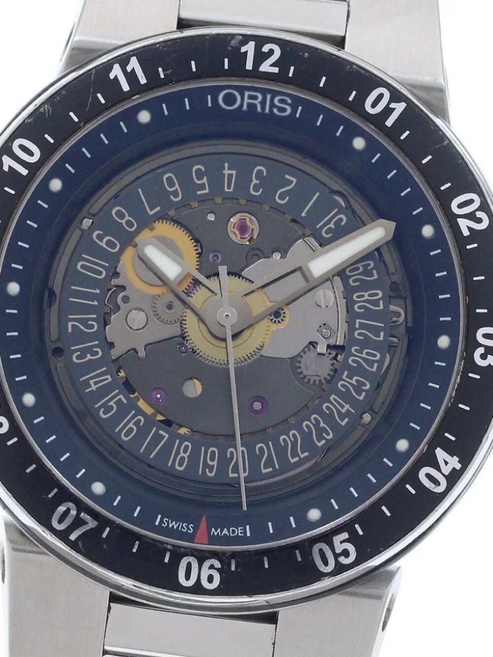 ORIS Williams F1 team skeleton engine 733-7613 Date Automatic Men's Watch_963312